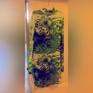 Dress from Tic Toc, multi colors blueish and greenish